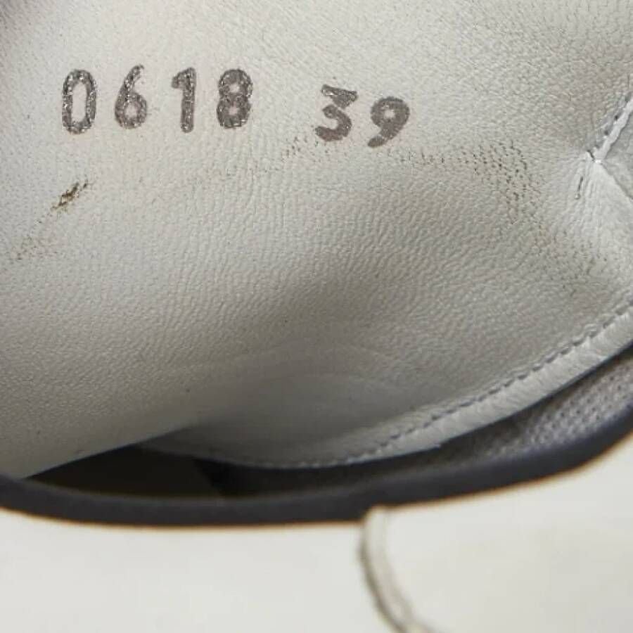 Dior Vintage Pre-owned Leather sneakers White Dames