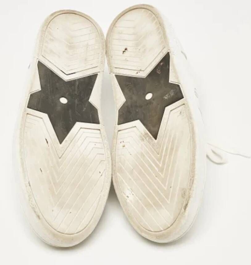 Dior Vintage Pre-owned Leather sneakers White Dames