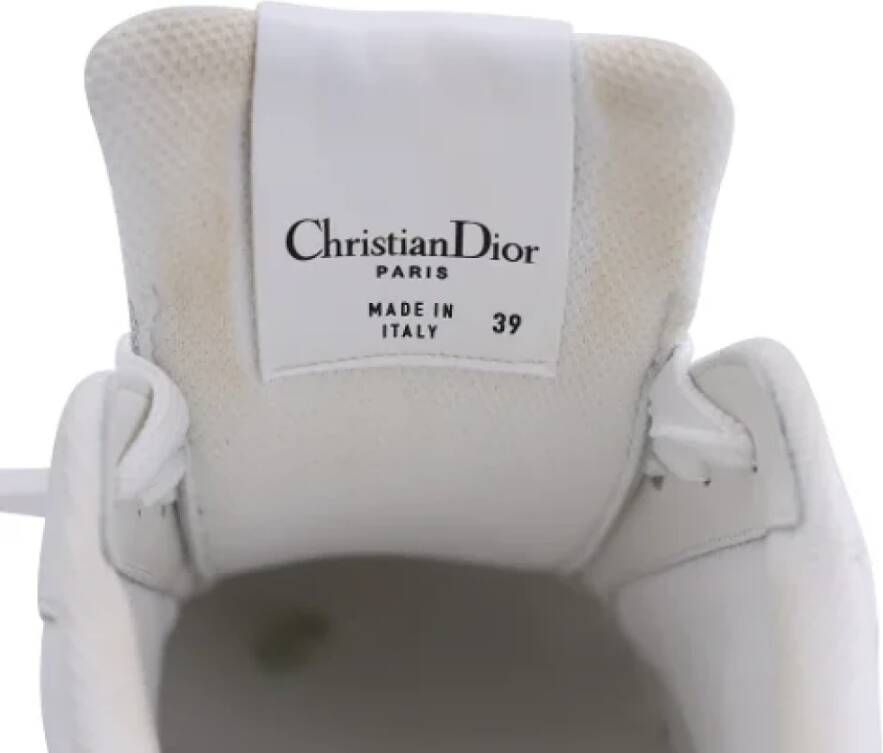 Dior Vintage Pre-owned Leather sneakers White Heren