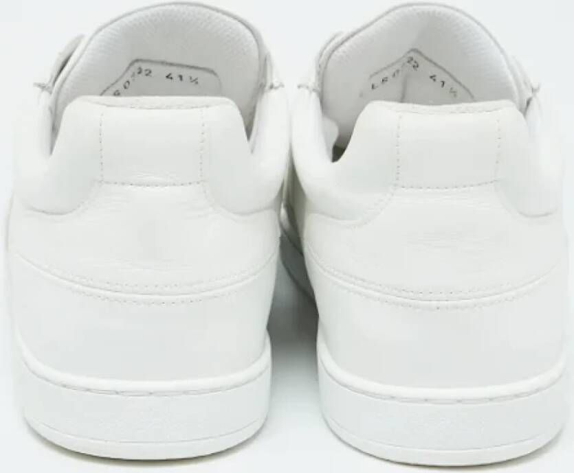 Dior Vintage Pre-owned Leather sneakers White Heren