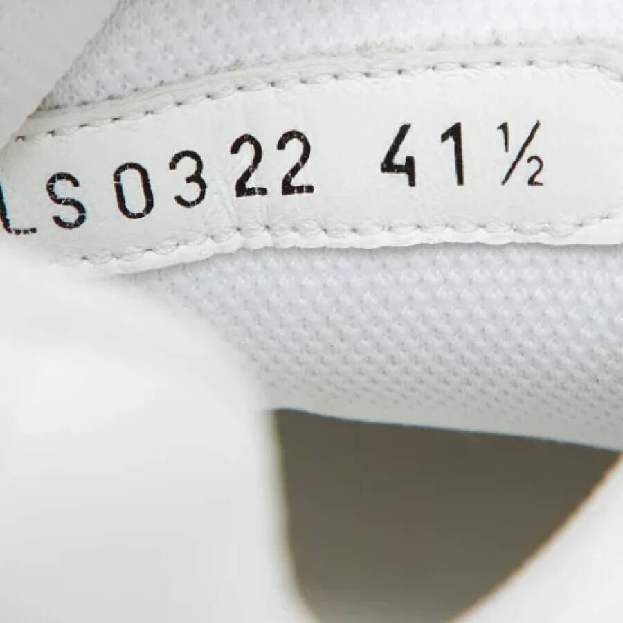 Dior Vintage Pre-owned Leather sneakers White Heren
