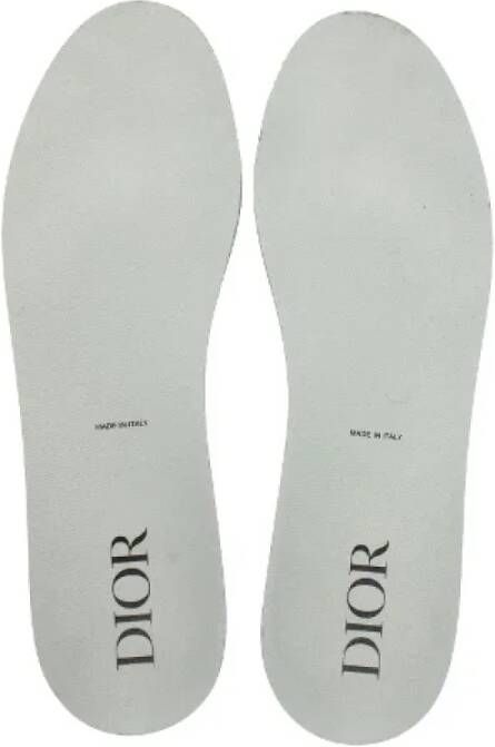 Dior Vintage Pre-owned Leather sneakers White Heren