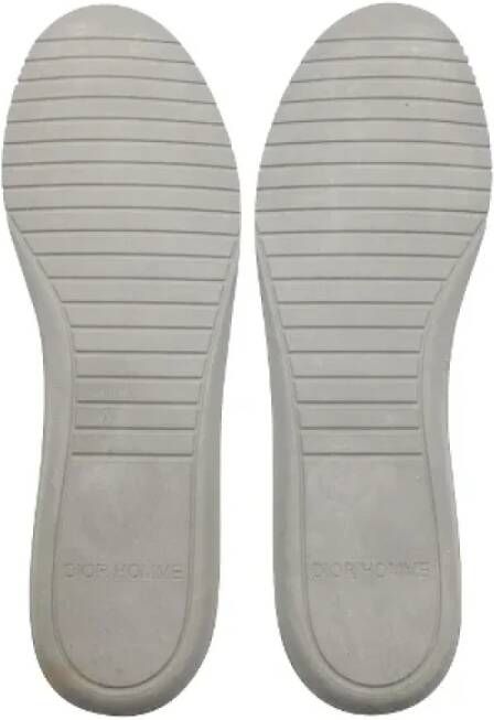 Dior Vintage Pre-owned Leather sneakers White Heren