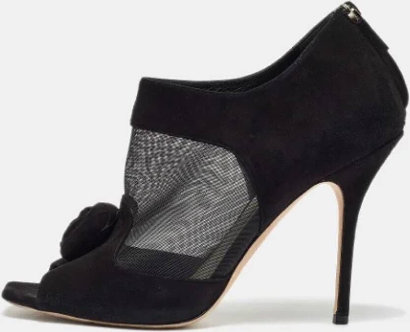 Dior Vintage Pre-owned Mesh boots Black Dames