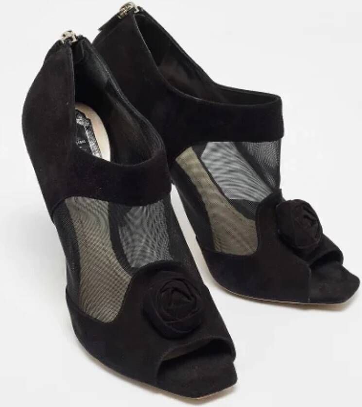 Dior Vintage Pre-owned Mesh boots Black Dames