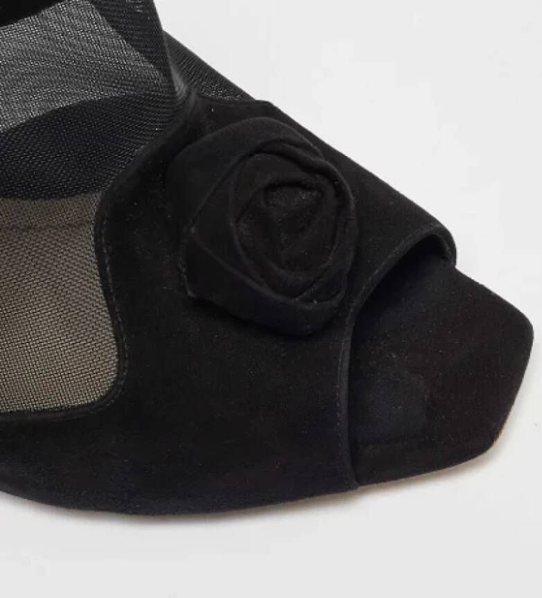 Dior Vintage Pre-owned Mesh boots Black Dames