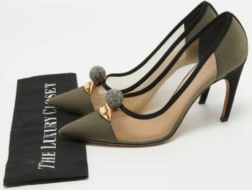 Dior Vintage Pre-owned Mesh heels Beige Dames