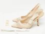 Dior Vintage Pre-owned Mesh heels Beige Dames - Thumbnail 9