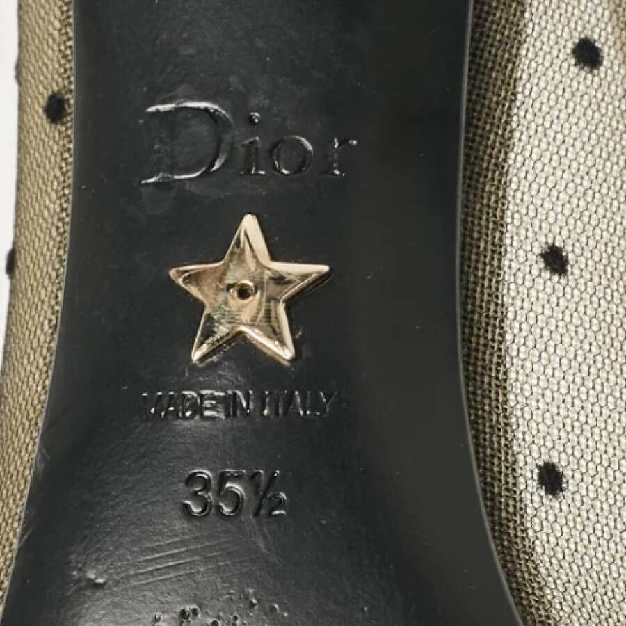 Dior Vintage Pre-owned Mesh heels Beige Dames