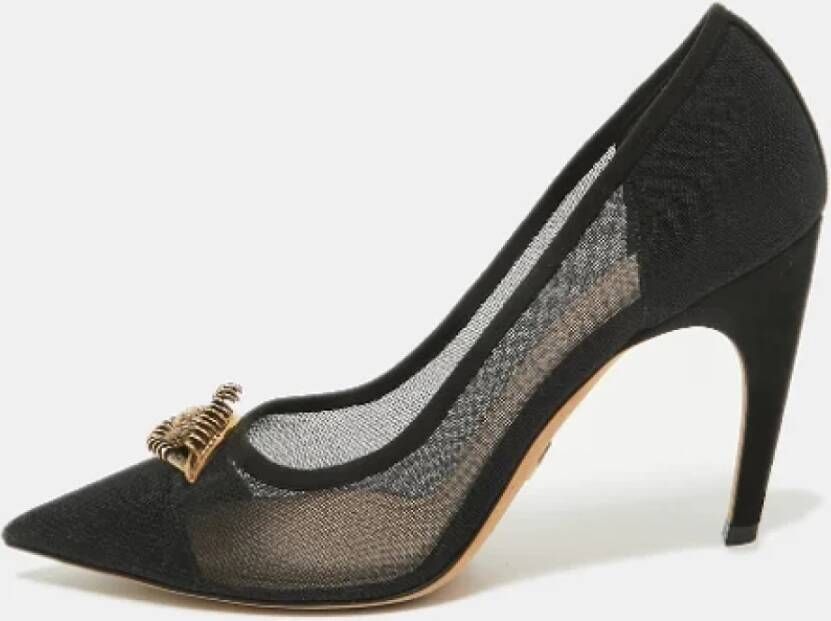 Dior Vintage Pre-owned Mesh heels Black Dames