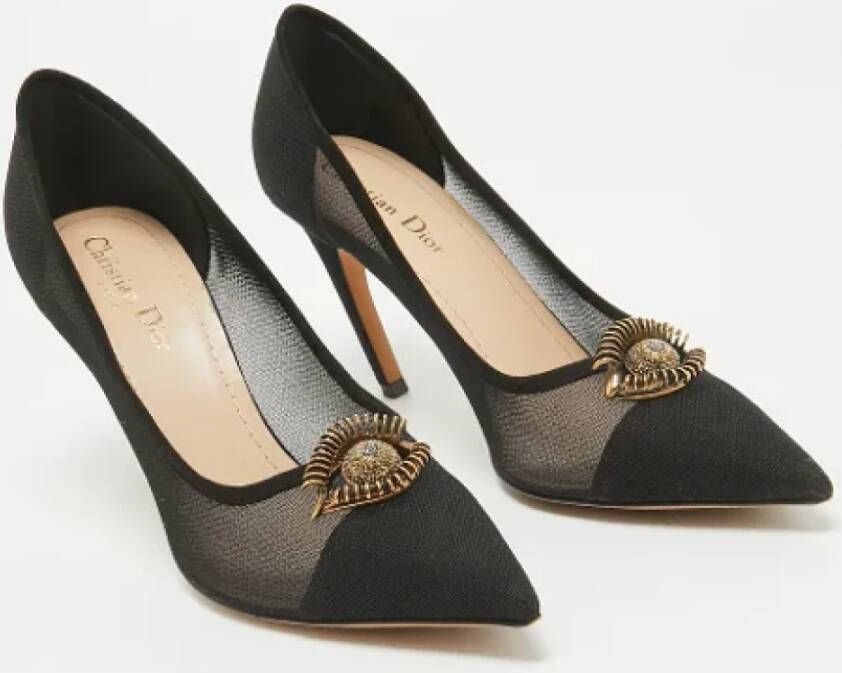 Dior Vintage Pre-owned Mesh heels Black Dames
