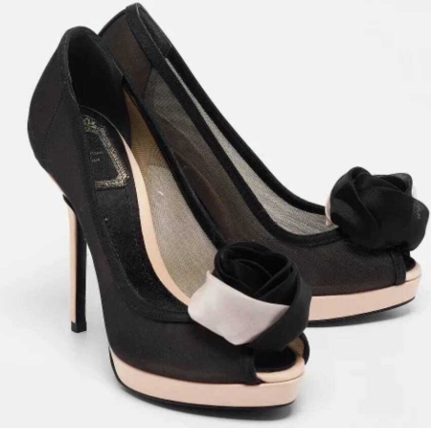 Dior Vintage Pre-owned Mesh heels Black Dames