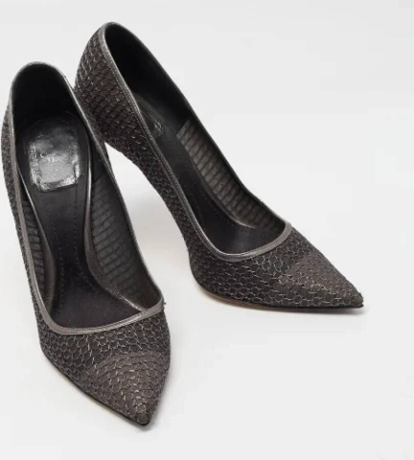 Dior Vintage Pre-owned Mesh heels Gray Dames