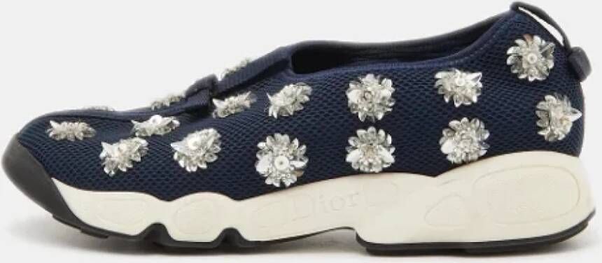 Dior Vintage Pre-owned Mesh sneakers Blue Dames