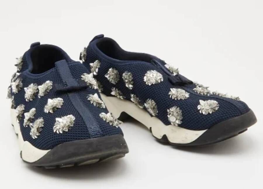 Dior Vintage Pre-owned Mesh sneakers Blue Dames