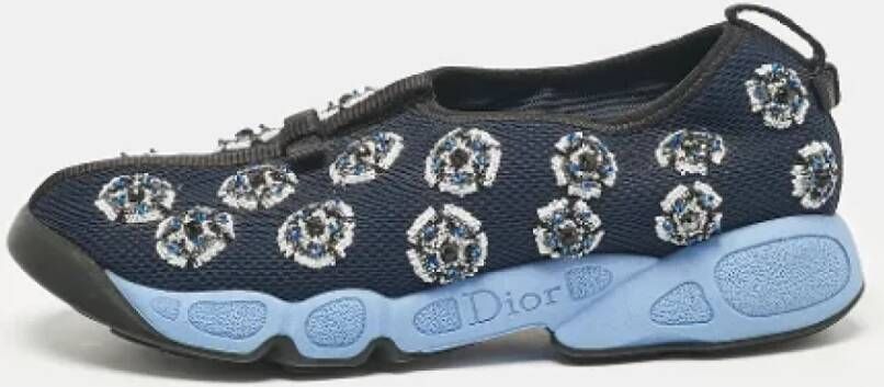 Dior Vintage Pre-owned Mesh sneakers Blue Dames