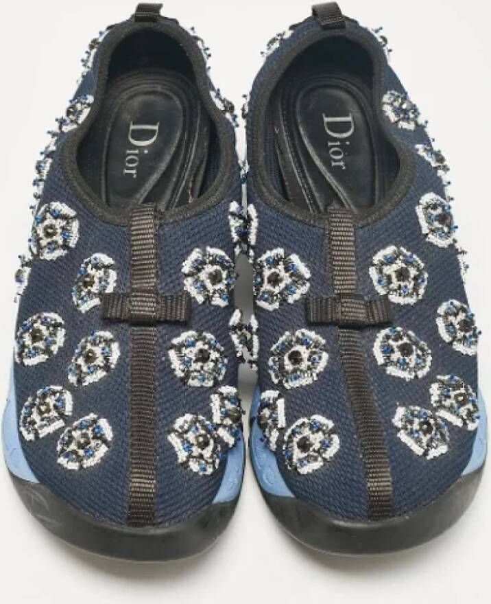 Dior Vintage Pre-owned Mesh sneakers Blue Dames