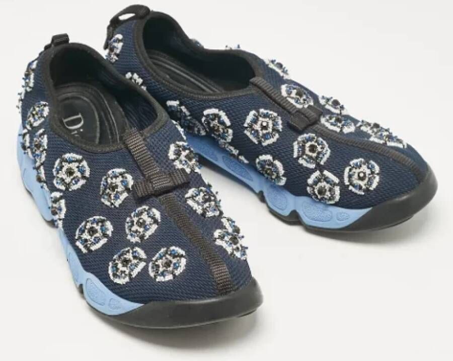 Dior Vintage Pre-owned Mesh sneakers Blue Dames