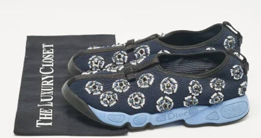 Dior Vintage Pre-owned Mesh sneakers Blue Dames