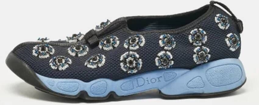 Dior Vintage Pre-owned Mesh sneakers Blue Dames