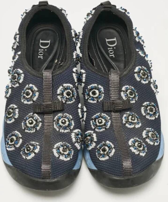 Dior Vintage Pre-owned Mesh sneakers Blue Dames