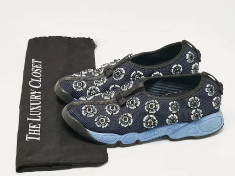 Dior Vintage Pre-owned Mesh sneakers Blue Dames