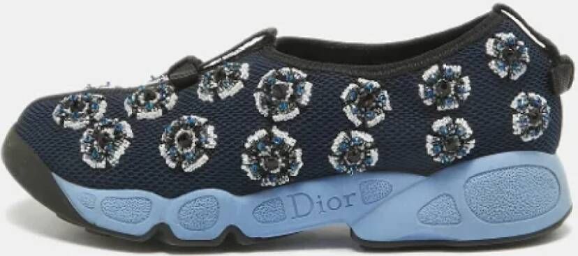 Dior Vintage Pre-owned Mesh sneakers Blue Dames