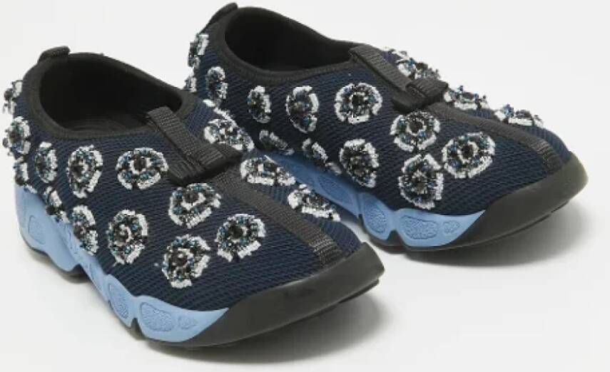 Dior Vintage Pre-owned Mesh sneakers Blue Dames