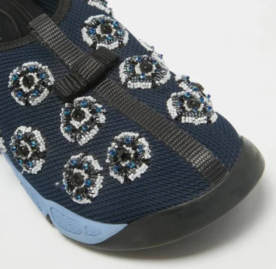 Dior Vintage Pre-owned Mesh sneakers Blue Dames
