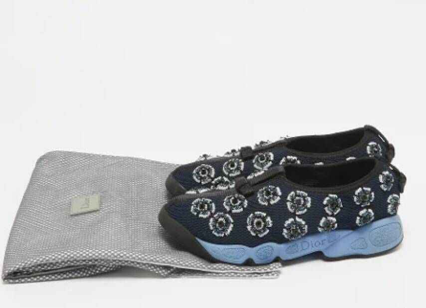 Dior Vintage Pre-owned Mesh sneakers Blue Dames