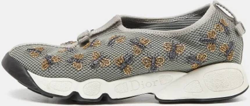 Dior Vintage Pre-owned Mesh sneakers Gray Dames