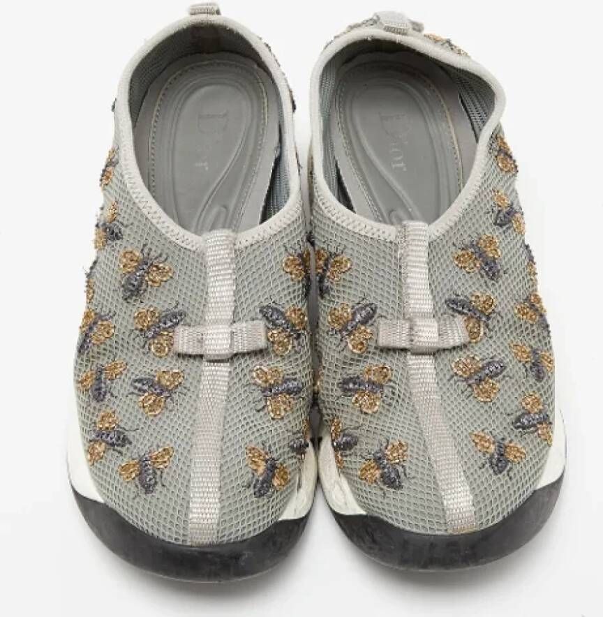 Dior Vintage Pre-owned Mesh sneakers Gray Dames