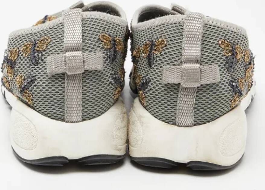 Dior Vintage Pre-owned Mesh sneakers Gray Dames