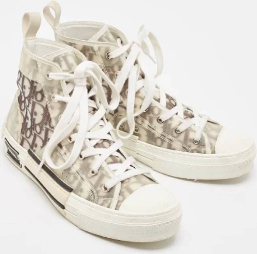 Dior Vintage Pre-owned Mesh sneakers Gray Dames