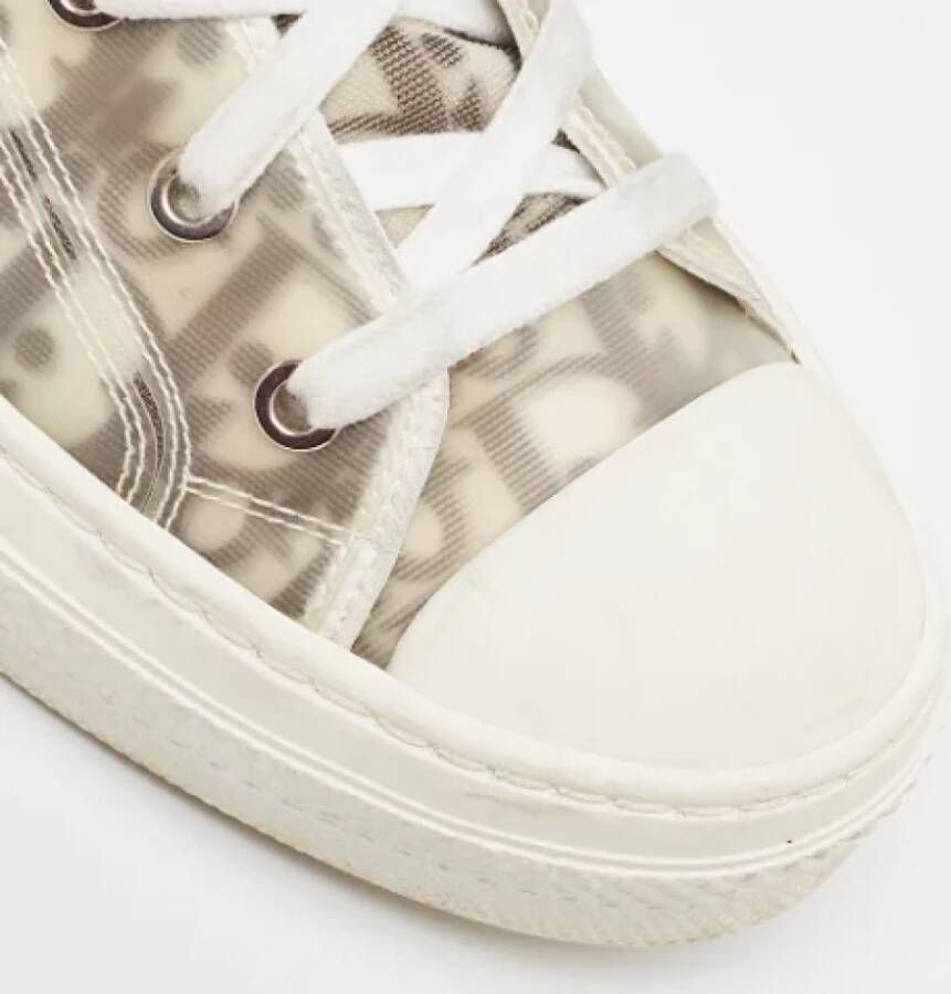 Dior Vintage Pre-owned Mesh sneakers Gray Dames