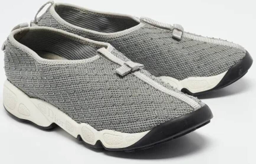 Dior Vintage Pre-owned Mesh sneakers Gray Dames