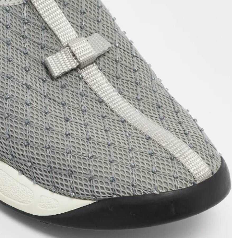 Dior Vintage Pre-owned Mesh sneakers Gray Dames
