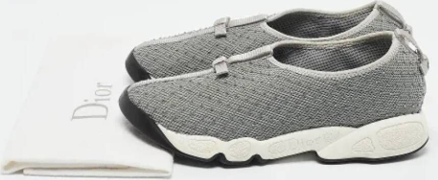 Dior Vintage Pre-owned Mesh sneakers Gray Dames