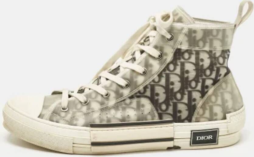 Dior Vintage Pre-owned Mesh sneakers Gray Heren