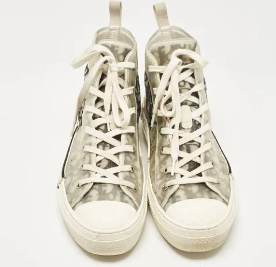 Dior Vintage Pre-owned Mesh sneakers Gray Heren