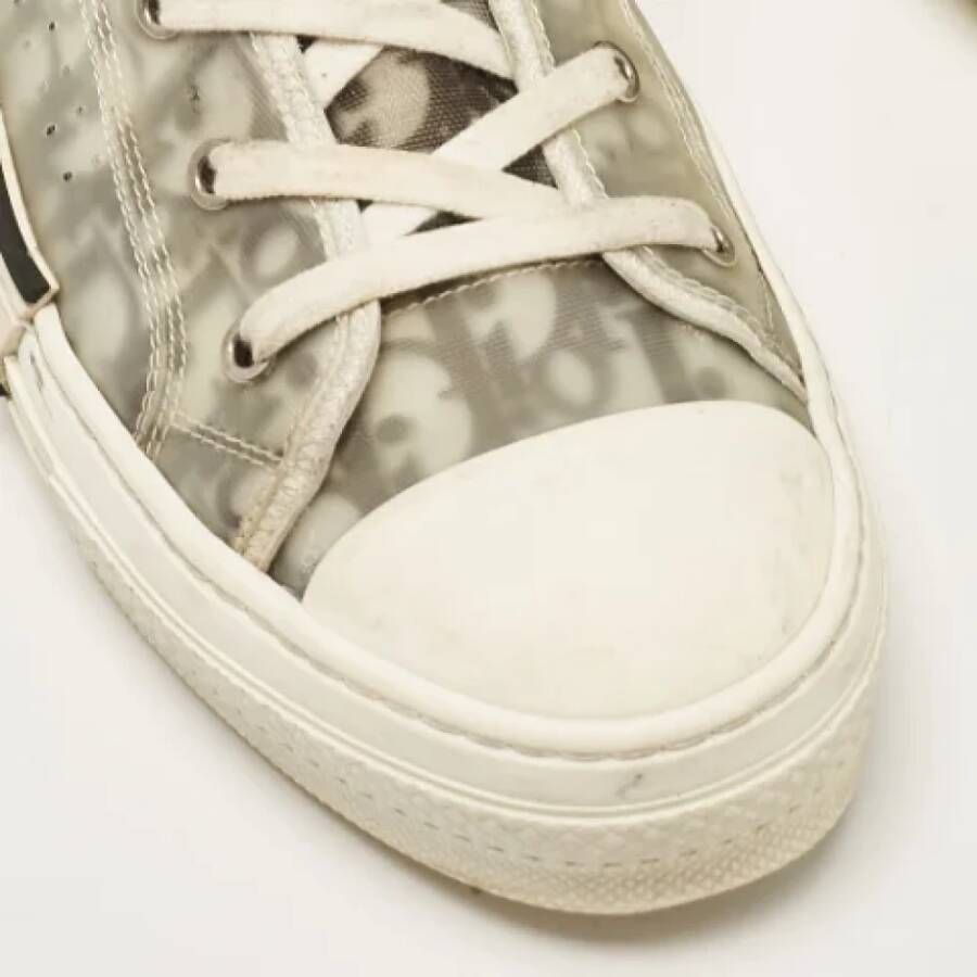 Dior Vintage Pre-owned Mesh sneakers Gray Heren