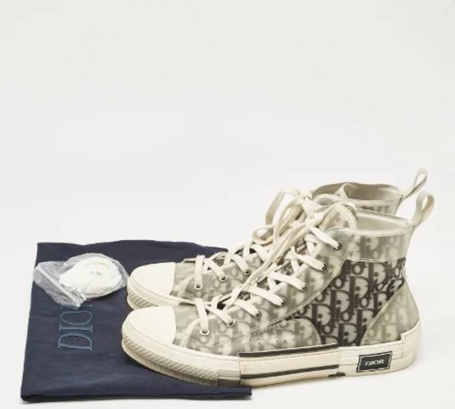 Dior Vintage Pre-owned Mesh sneakers Gray Heren