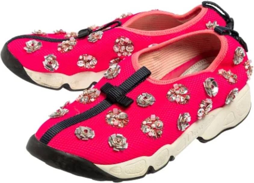 Dior Vintage Pre-owned Mesh sneakers Pink Dames