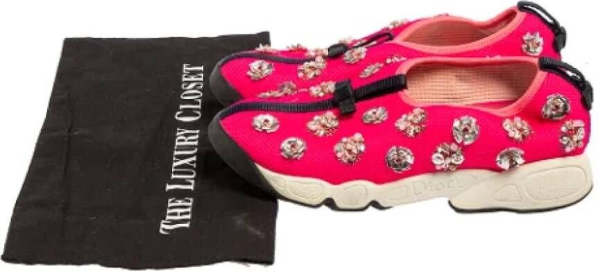 Dior Vintage Pre-owned Mesh sneakers Pink Dames