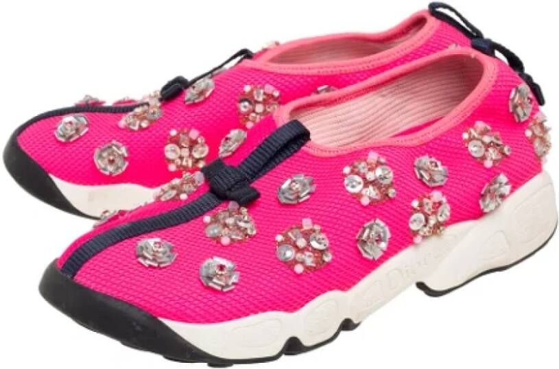 Dior Vintage Pre-owned Mesh sneakers Pink Dames