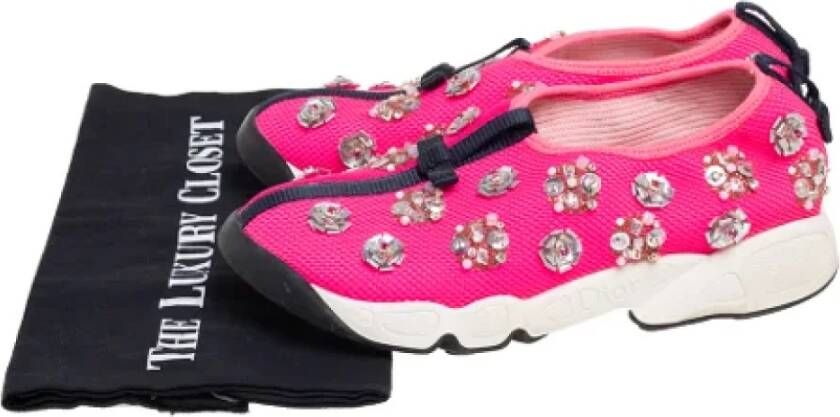 Dior Vintage Pre-owned Mesh sneakers Pink Dames