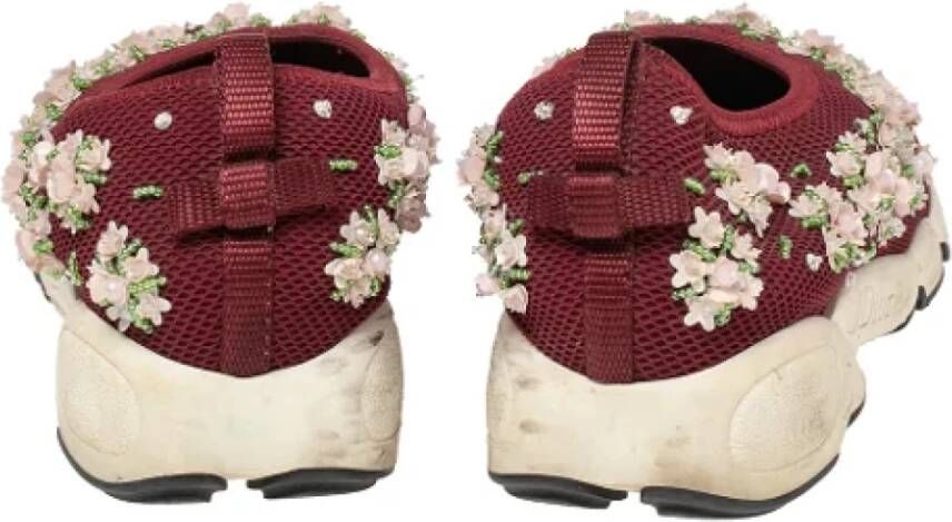 Dior Vintage Pre-owned Mesh sneakers Red Dames