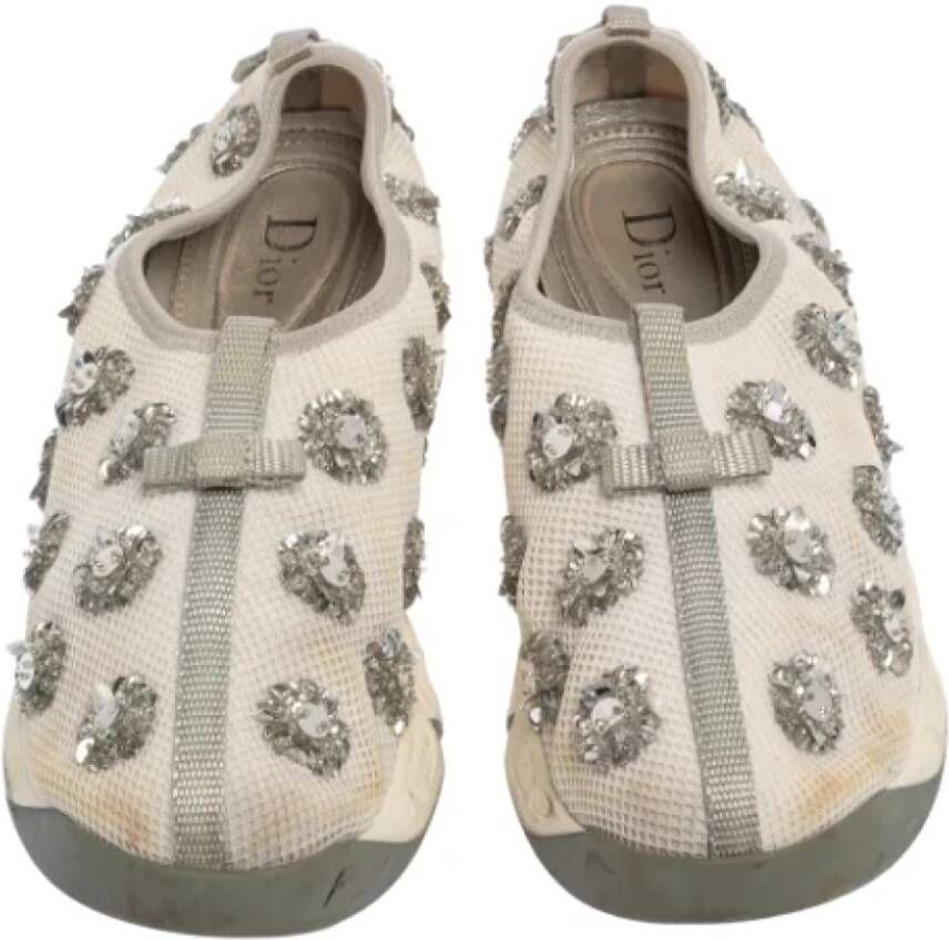 Dior Vintage Pre-owned Mesh sneakers White Dames