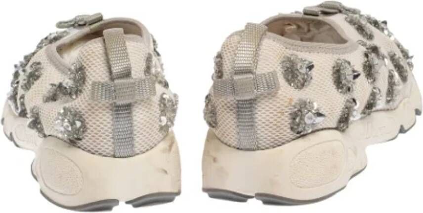 Dior Vintage Pre-owned Mesh sneakers White Dames