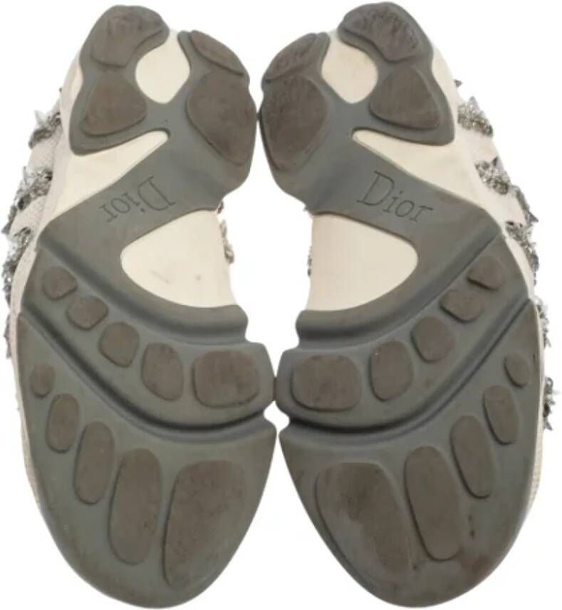 Dior Vintage Pre-owned Mesh sneakers White Dames